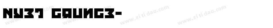 Nyet Grunge字体转换